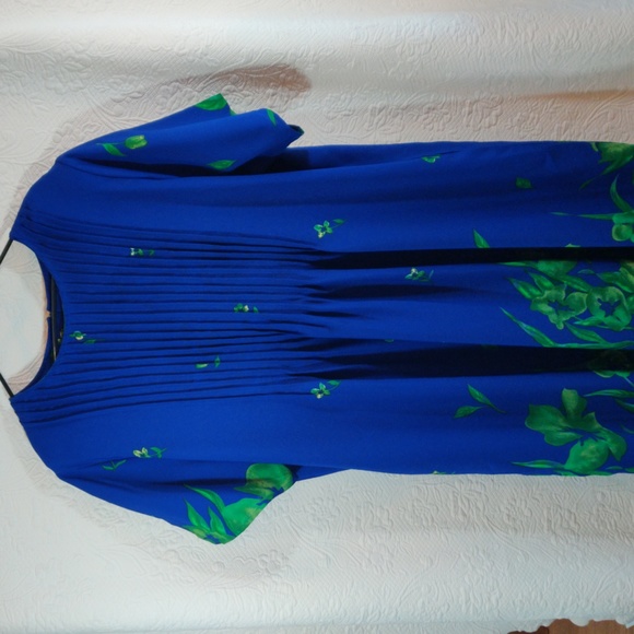 Main Street Classics Vintage Tropical Short Sleeve Maxi Floral 1988 Dress - Picture 1 of 14